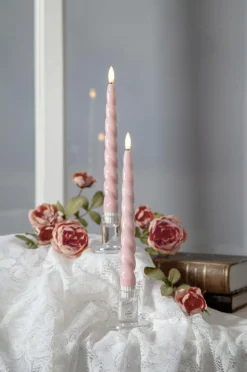 Ljus|Jotex Antikt Ljus Flamme Shine 2-p Rosa