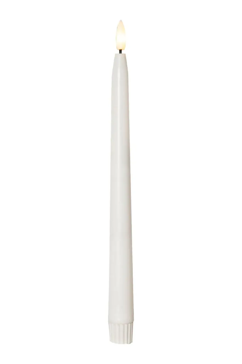 Ljus|Jotex Antikt Ljus Flamme Shine 2-p, Utomhus Vit