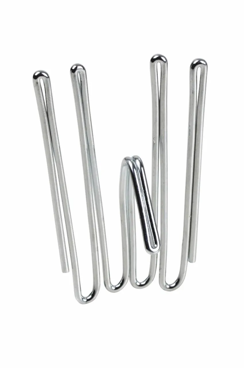 Gardintillbehör|Jotex ARCHER 10-pack 4-fingerkrok - Låg Nickel