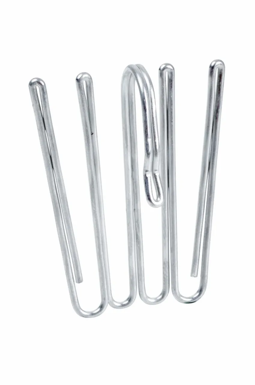 Gardintillbehör|Jotex ARDEN 10-pack 4-fingerkrok - Hög Nickel