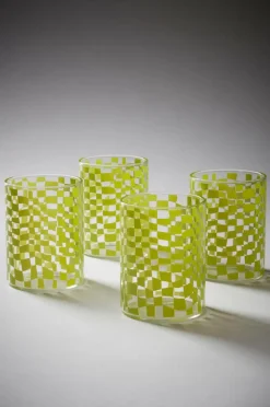 Glas|Jotex ARLO Glas 4-pack Transparent/grön