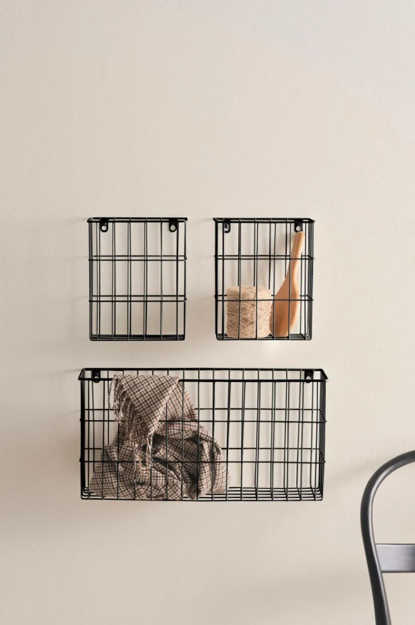 Hallmöbler|Förvaring|Jotex ARLON Trådkorg 3-pack Svart