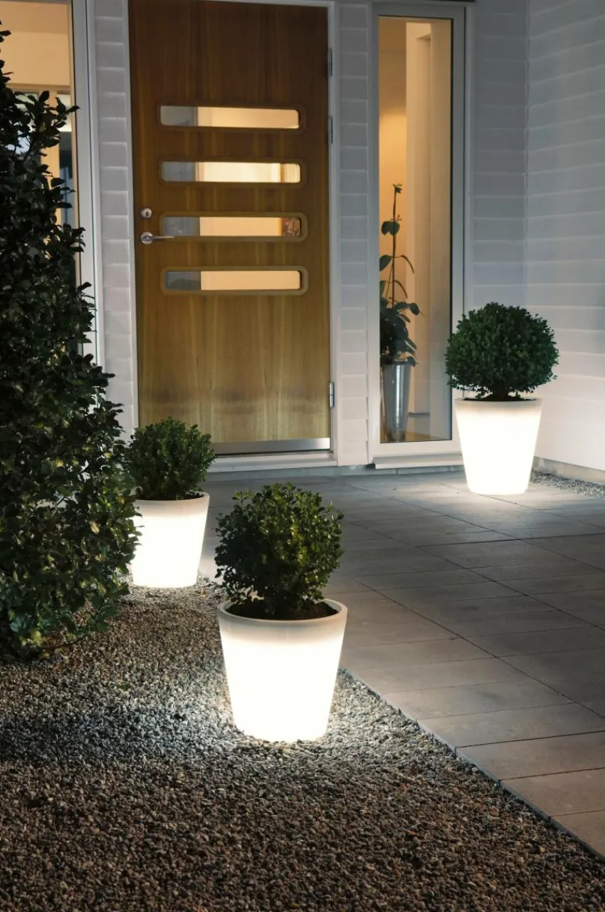 Utebelysning|Utebelysning|Jotex ASSISI LED Kruka Utomhus Vit