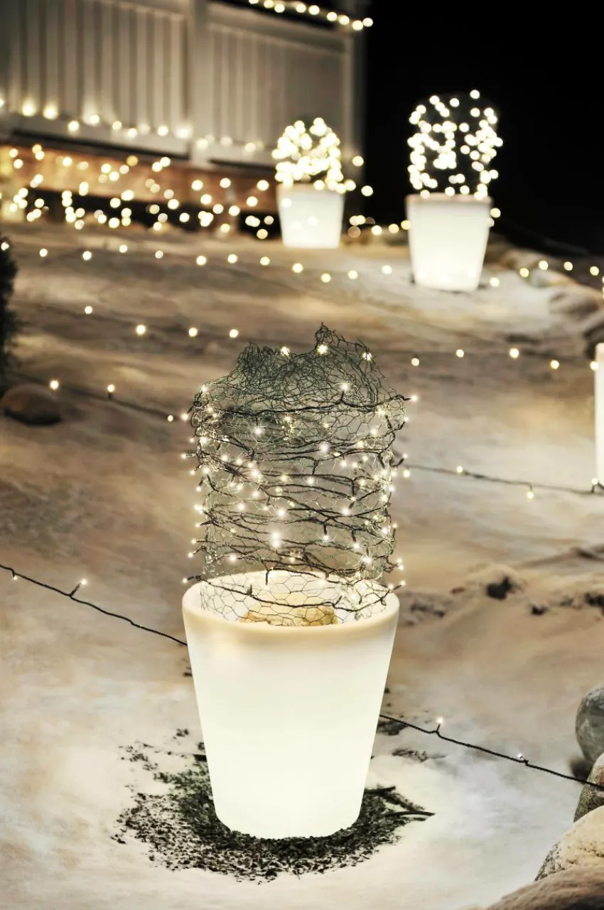 Utebelysning|Utebelysning|Jotex ASSISI LED Kruka Utomhus Vit