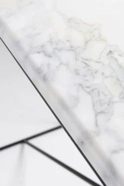 Bord|Jotex ATHENA Sidobord 35x110 Cm Marmor/svart