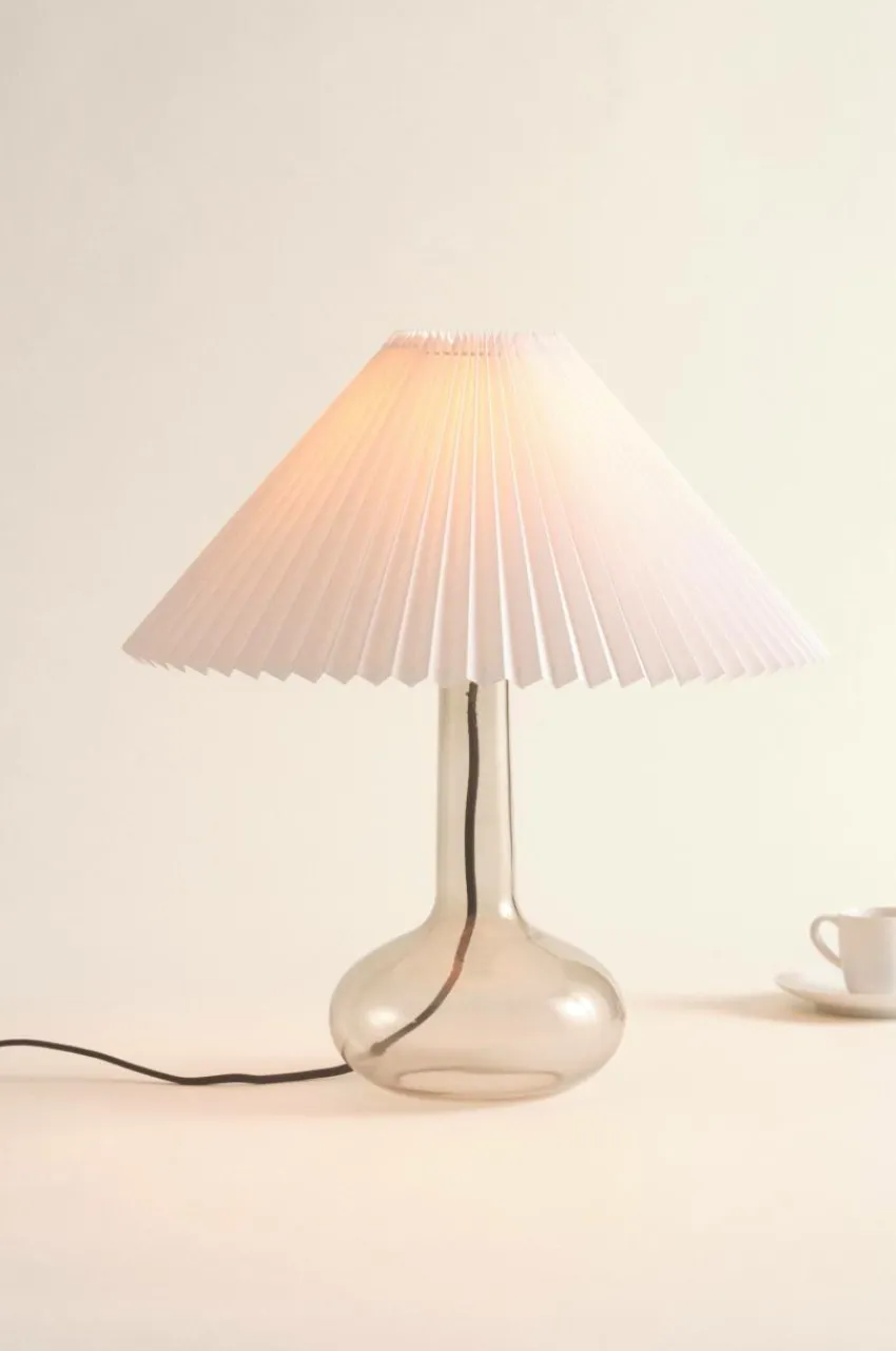 Bordslampor|Jotex AUDREY Bordslampa Vit/rökfärgad