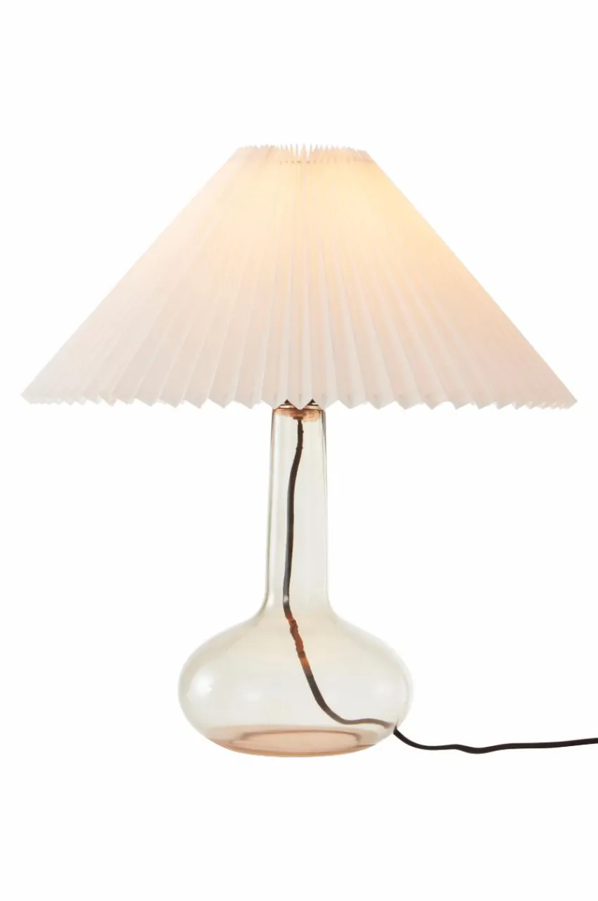 Bordslampor|Jotex AUDREY Bordslampa Vit/rökfärgad
