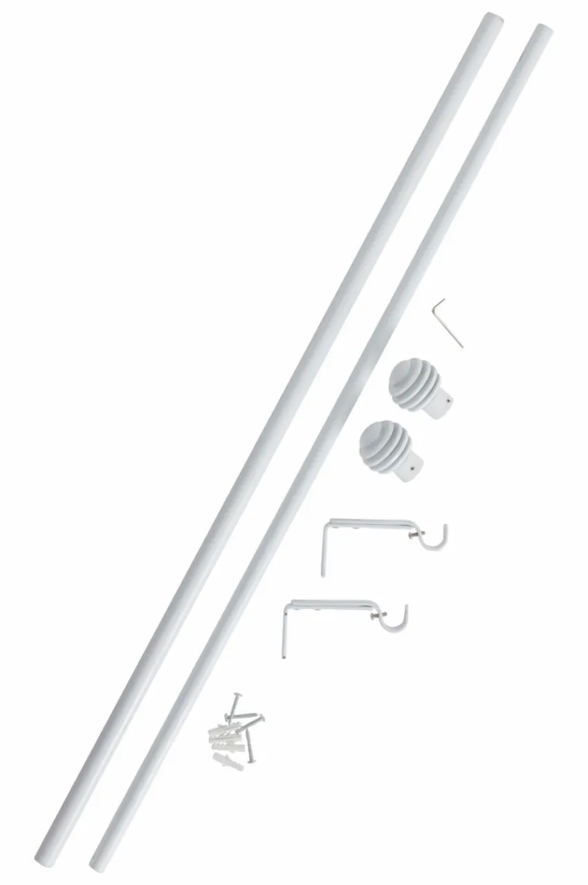 Gardinstänger|Jotex AURA Gardinstång 90-160 Cm Vit