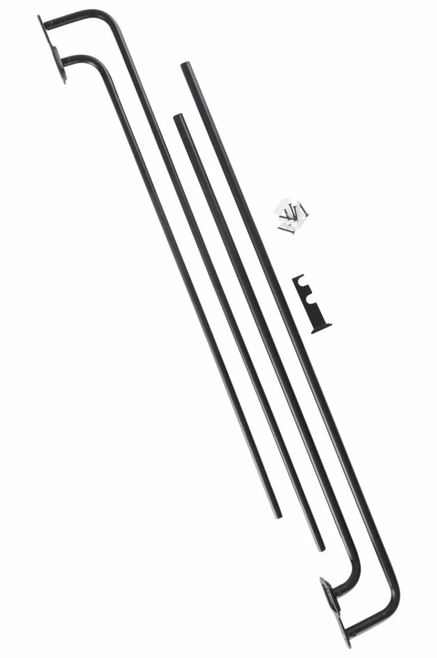 Gardinstänger|Jotex AURI Gardinstång Dubbel 110-186 Cm Matt svart