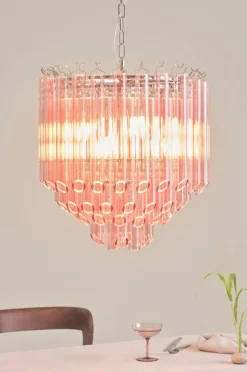 Kristallkronor & Takkronor|Jotex AURO Takkrona Rosa/krom