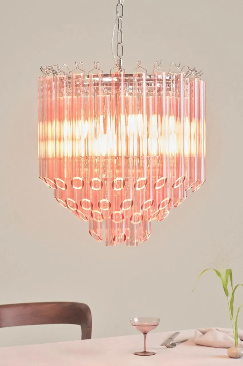 Kristallkronor & Takkronor|Jotex AURO Takkrona Rosa/krom