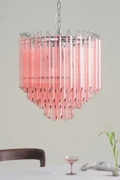 Kristallkronor & Takkronor|Jotex AURO Takkrona Rosa/krom
