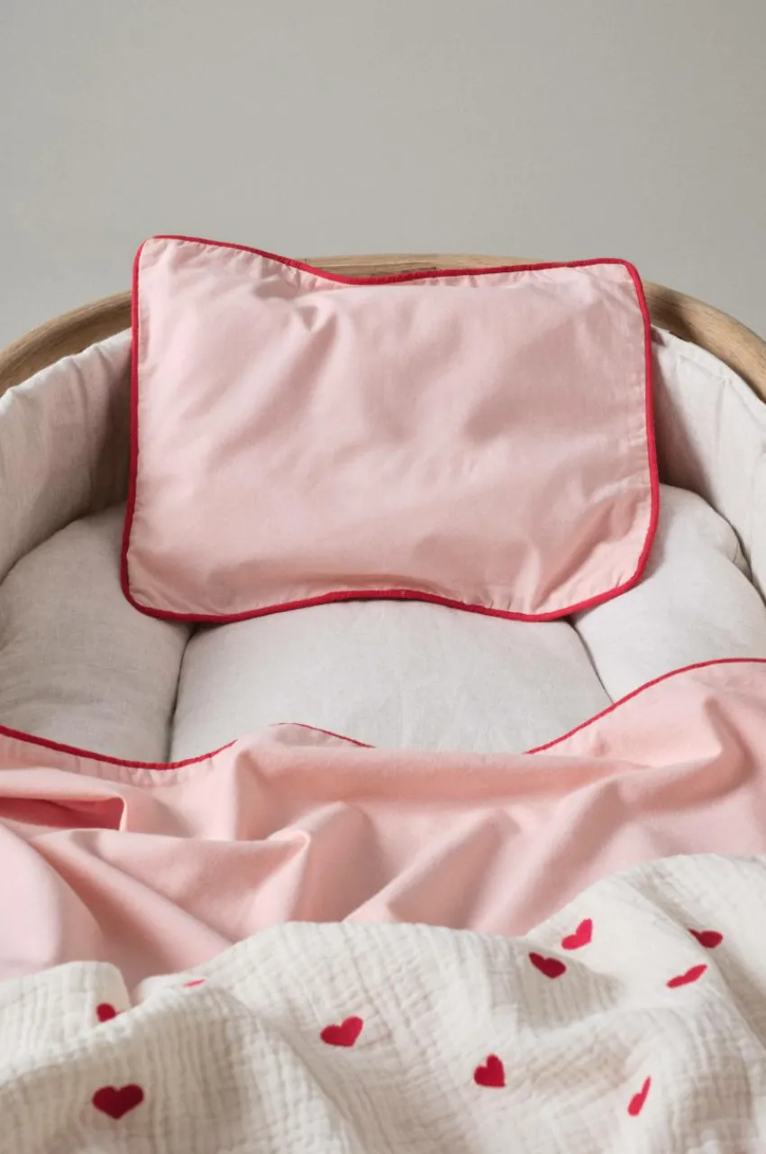 Barnsängkläder|Jotex AVA BABY örngott 35x28 Cm - Ekologisk Bubbelgumsrosa