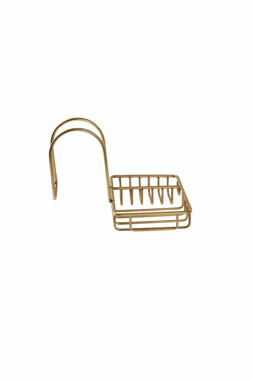 Badrumstillbehör|Jotex AVA Badkars-/duschförvaring Antikguld