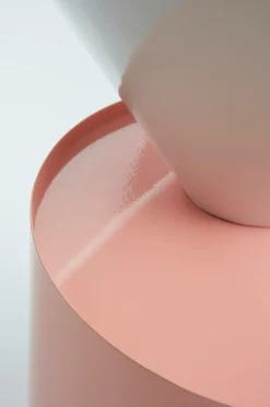 Bord|Jotex AXION Sidobord ø 46 Cm Vit/rosa