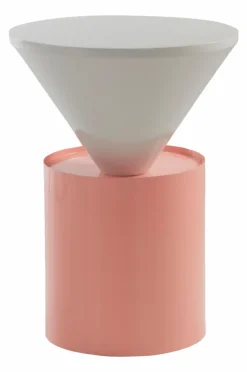 Bord|Jotex AXION Sidobord ø 46 Cm Vit/rosa