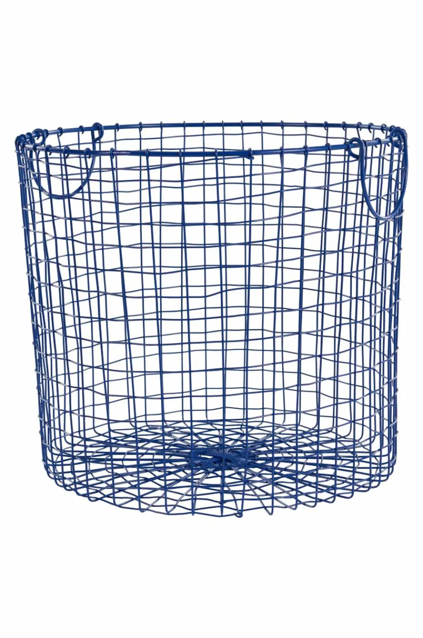 Hallmöbler|Förvaring|Jotex AXÅN Trådkorg - ø 40,5 Cm Koboltblå