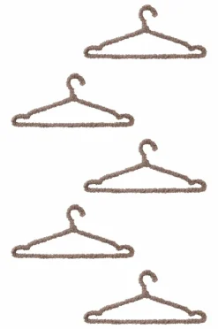 Hallmöbler|Förvaring|Jotex BABINE Galge 5-pack Brun