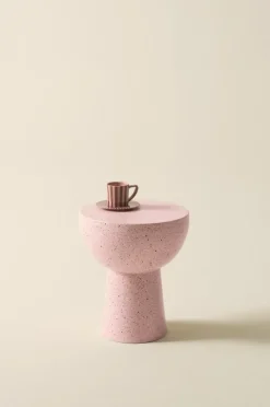 Bord|Jotex BALIS Sidobord ø 35 Cm Rosa terrazzo