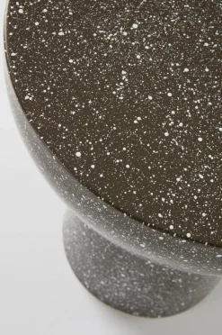 Bord|Jotex BALIS Sidobord ø 35 Cm Mörkgrå terrazzo