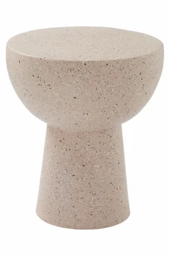 Bord|Jotex BALIS Sidobord ø 35 Cm Beige terrazzo