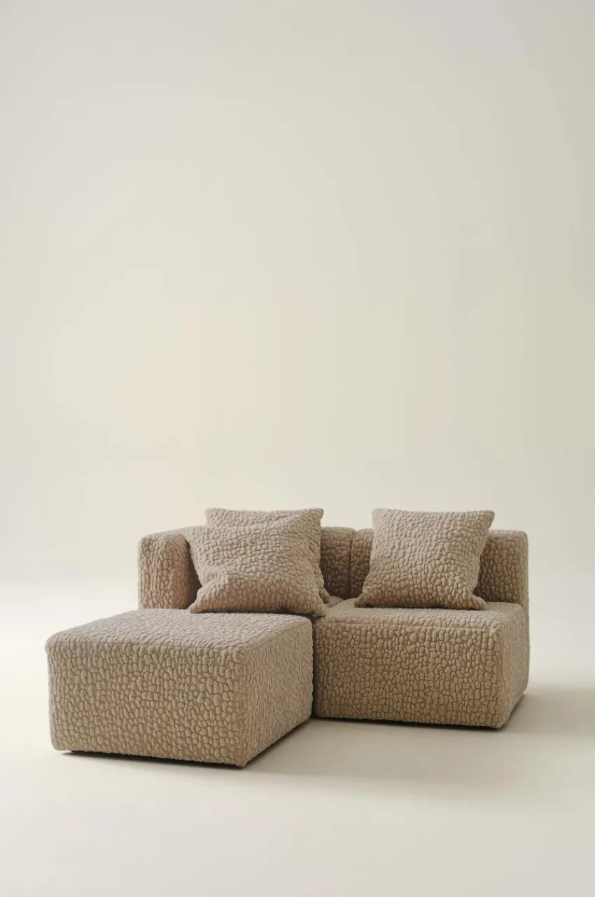 Barnmöbler|Barnmöbler Deal|Jotex BALTIMORE MINI Soffmodul Sittpuff 50x50 Cm Beige