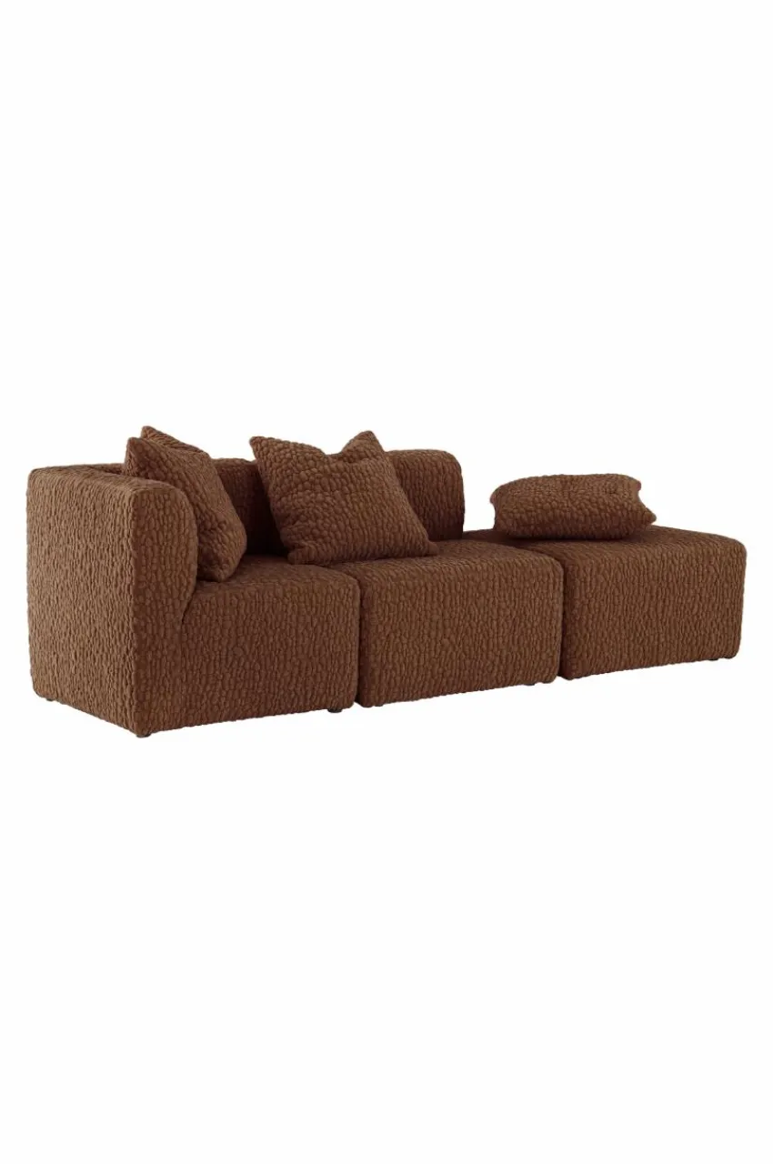 Barnmöbler|Barnmöbler Deal|Jotex BALTIMORE MINI Soffmodul Sittpuff 50x50 Cm Brun