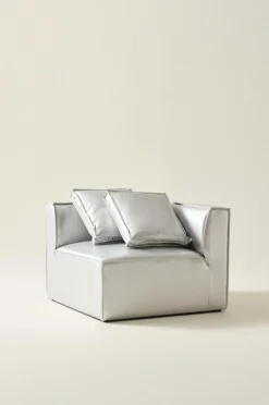 Soffor|Jotex BALTIMORE Soffmodul - Hörn + 2 Kuddar Silver