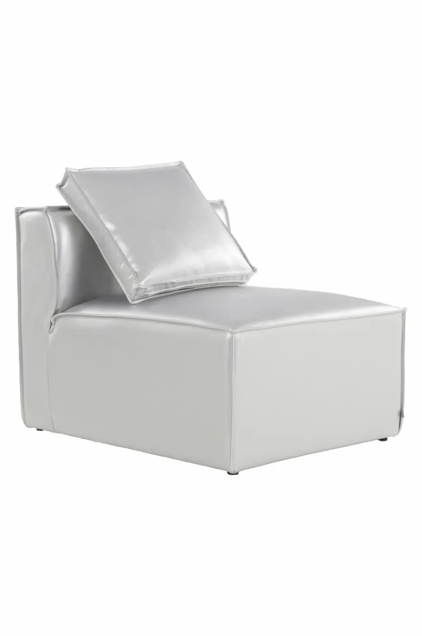 Soffor|Jotex BALTIMORE Soffmodul - Liten Med Rygg + 1 Kudde Silver