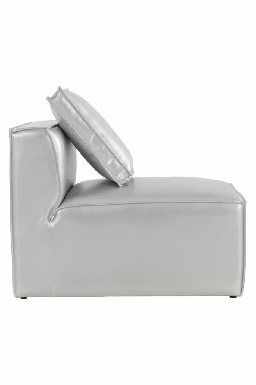 Soffor|Jotex BALTIMORE Soffmodul - Liten Med Rygg + 1 Kudde Silver