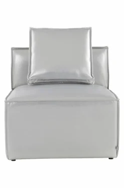 Soffor|Jotex BALTIMORE Soffmodul - Liten Med Rygg + 1 Kudde Silver