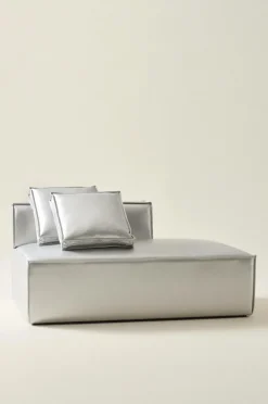 Soffor|Jotex BALTIMORE Soffmodul - Stor Med Rygg Vänster + 2 Kuddar Silver
