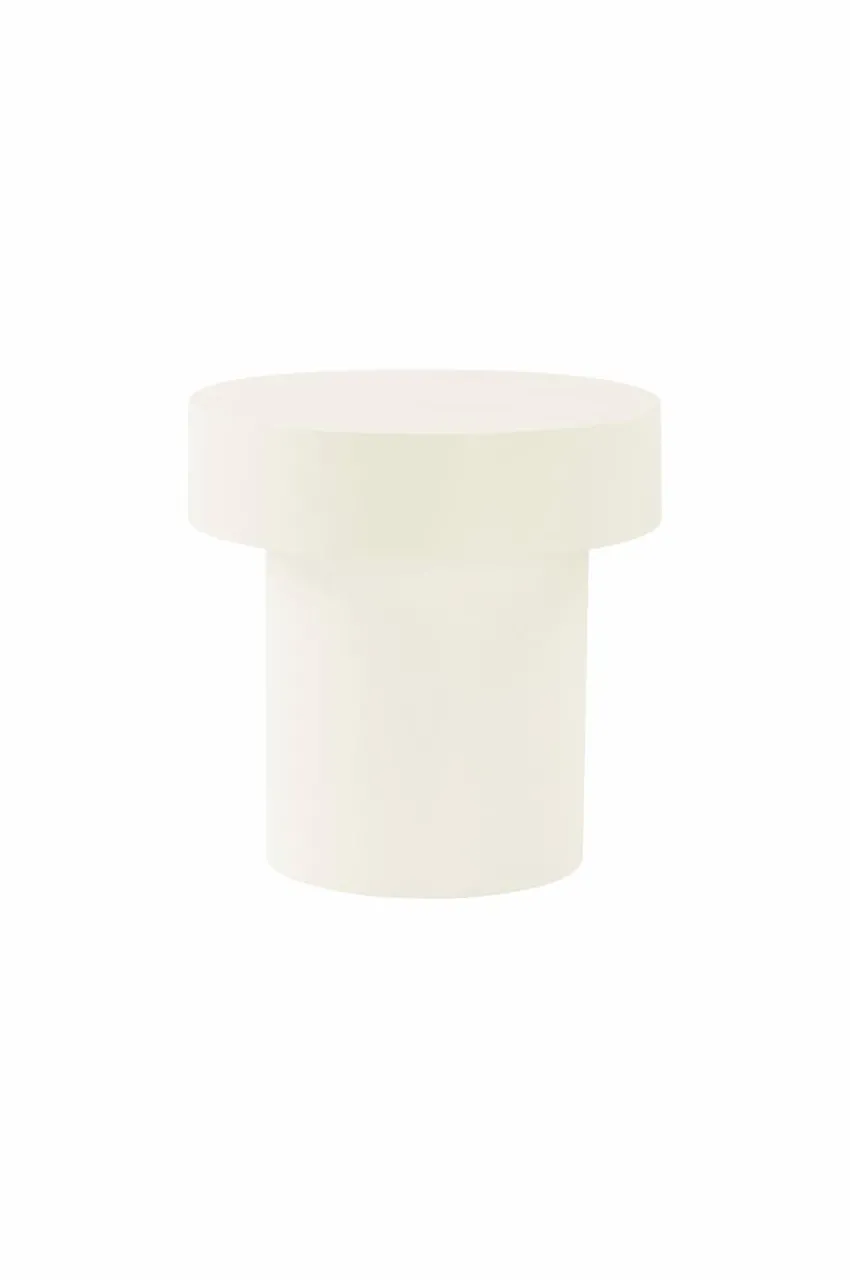 Bord|Jotex BARATTI Sidobord ø 35 Cm - Låg Blank vit