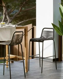 Utestolar & Utepallar|Utemöbler|Jotex Barstol Lambton, 4-pack Svart