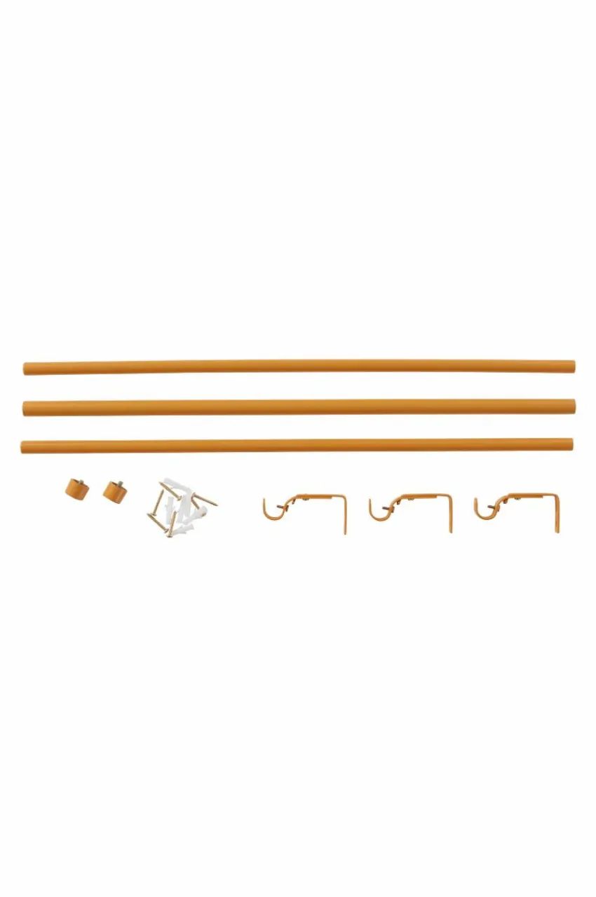 Gardinstänger|Jotex BASIC Gardinstång 134-180 Cm Senapsgul