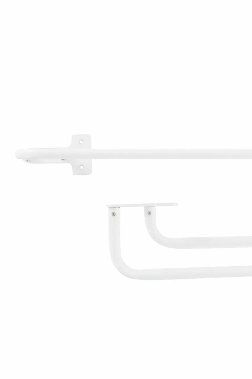 Gardinstänger|Jotex BAY Gardinstång Dubbel 110-186 Cm Matt vit