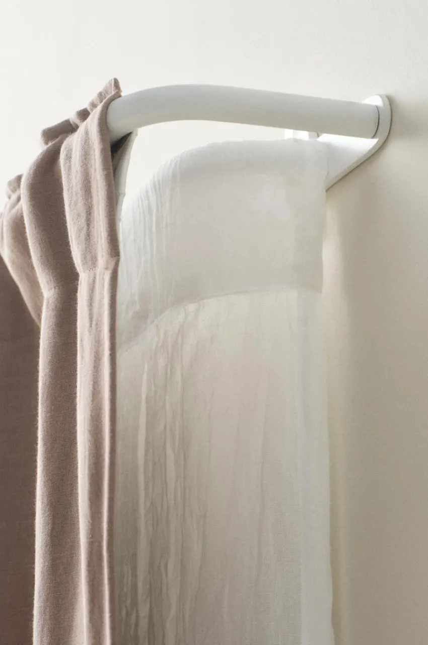 Gardinstänger|Jotex BAY Gardinstång Dubbel 110-186 Cm Matt vit