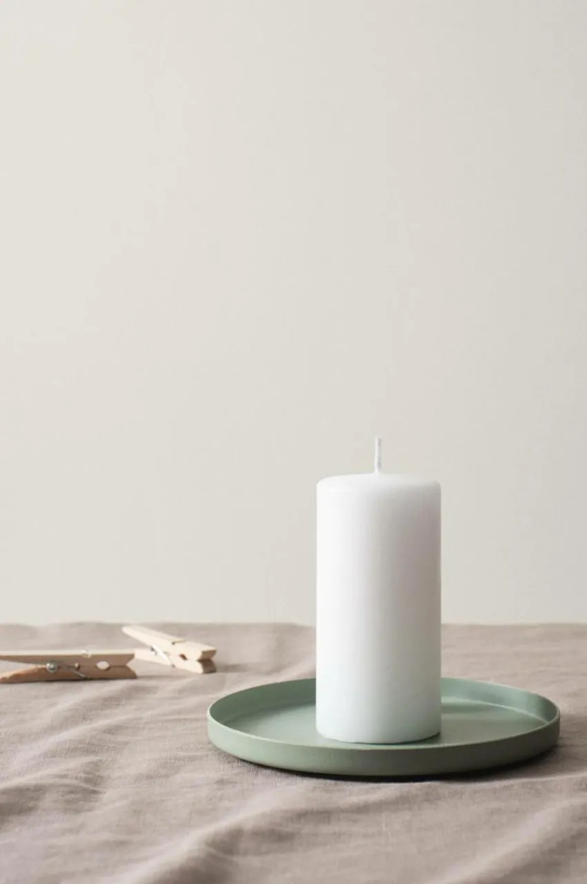 Ljus|Juldekoration|Jotex BECKY MATT Blockljus - Höjd 12 Cm Vit