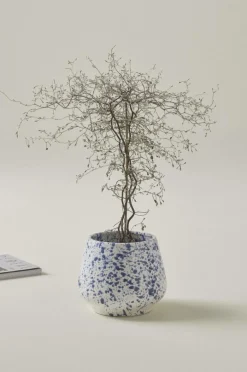 Krukor|Jotex BELLADONNA Kruka ø 18 Cm Vit/blå