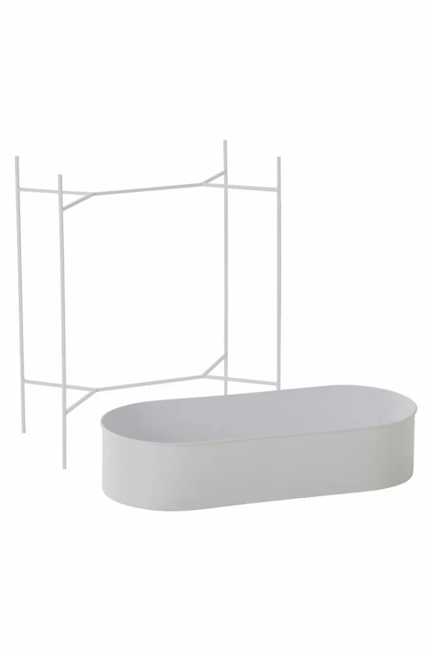 Utekrukor|Utebord|Jotex BELLEMI Blombord Vit