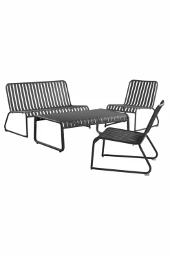 Utebord|Utemöbler|Jotex BELLEVILLE Soffbord 79x122 Cm Svart