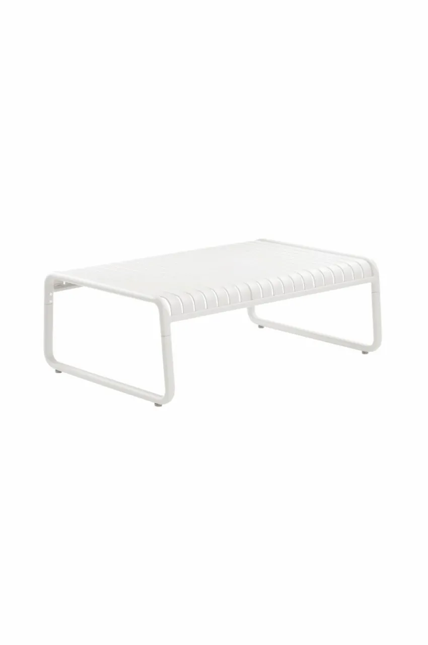 Utebord|Utemöbler|Jotex BELLEVILLE Soffbord 79x122 Cm Vit