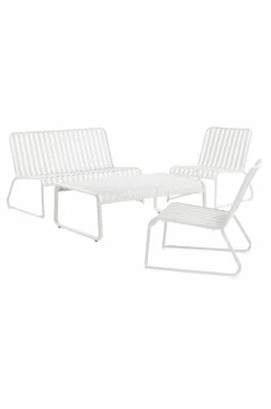 Utebord|Utemöbler|Jotex BELLEVILLE Soffbord 79x122 Cm Vit