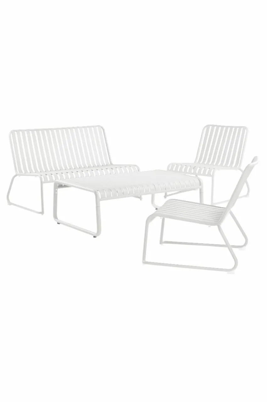 Utebord|Utemöbler|Jotex BELLEVILLE Soffbord 79x122 Cm Vit