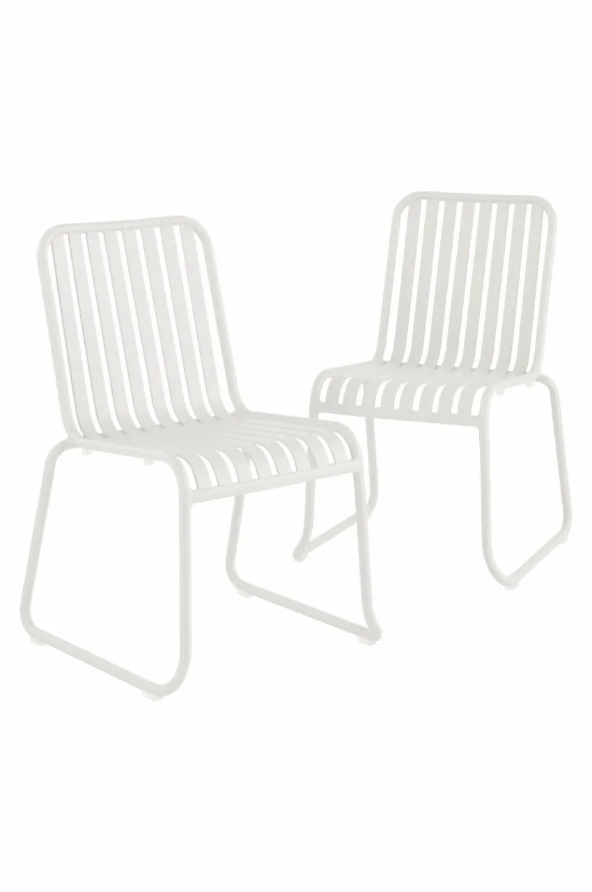 Utestolar & Utepallar|Utemöbler|Jotex BELLEVILLE Utestol 2-pack Vit