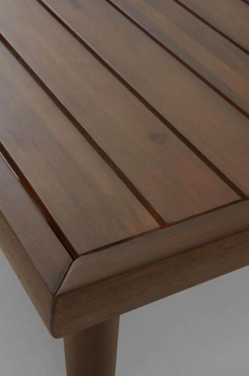 Utebord|Utemöbler|Jotex BELMONT Soffbord 80x80 Cm Teak