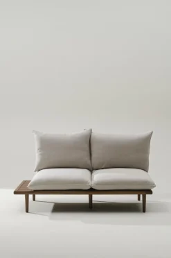 Utesoffor & Utebänkar|Utemöbler|Jotex BELMONT Soffmodul Höger Teak/Beige