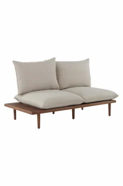 Utesoffor & Utebänkar|Utemöbler|Jotex BELMONT Soffmodul Höger Teak/Beige