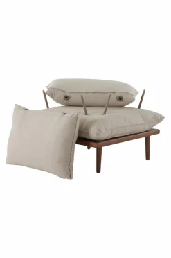 Utesoffor & Utebänkar|Utemöbler|Jotex BELMONT Soffmodul Med Ett Hörn Teak/Beige