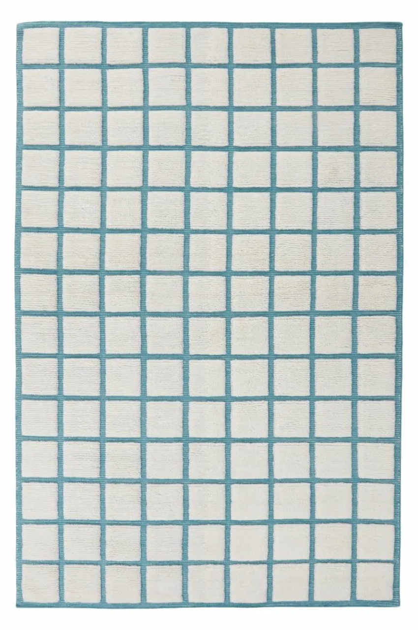 Ullmattor|Jotex BERKEL Ullmatta 200x300 Cm Blå/naturvit